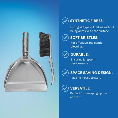 Elliott Dustpan & Brush Set Silver Soft thumbnail 6