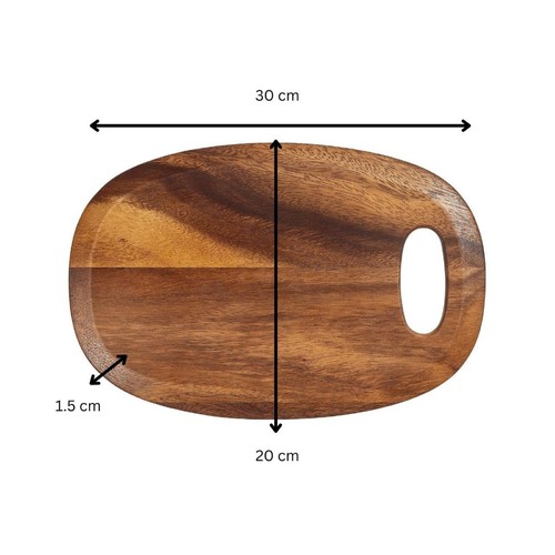 Tala Small Board in Lacquered Acacia thumbnail 6