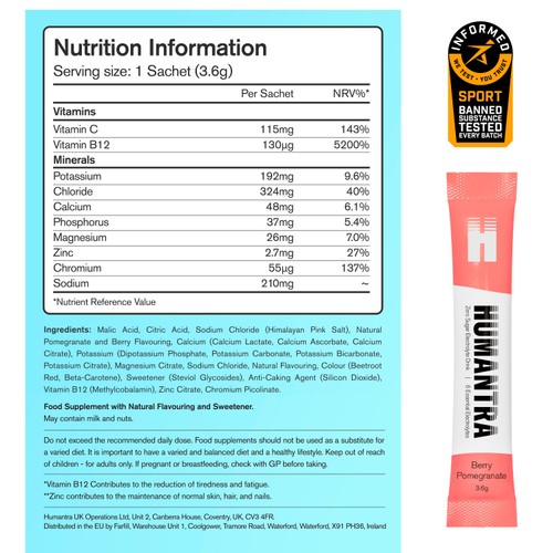 Humantra Berry Pomegranate Electrolyte Powder thumbnail 6