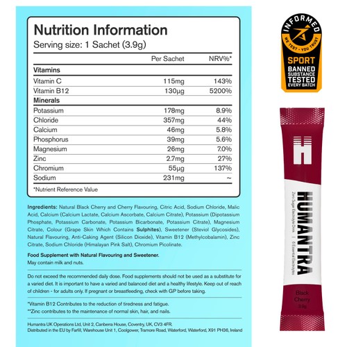 Humantra Black Cherry Electrolyte Powder thumbnail 6