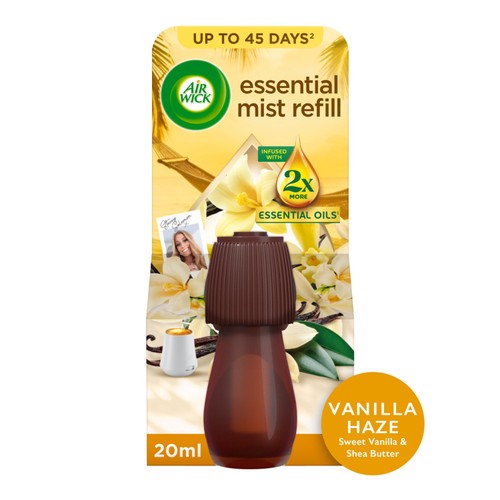 Airwick Vanilla Haze Essential Mist, Single Refill