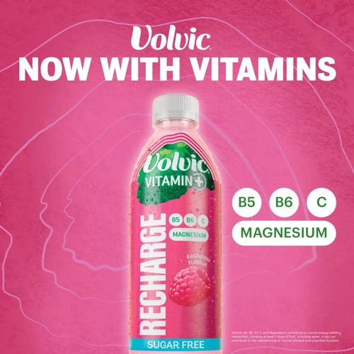 Volvic Vitamin Raspberry Recharge Vitamin Flavoured Water thumbnail 4
