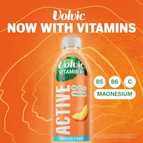 Volvic Vitamin Peach Active Vitamin Flavoured Water thumbnail 4
