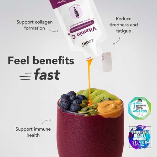 Zooki Liposomal Vitamin C 1,000mg, Acai Berry Sachets thumbnail 6