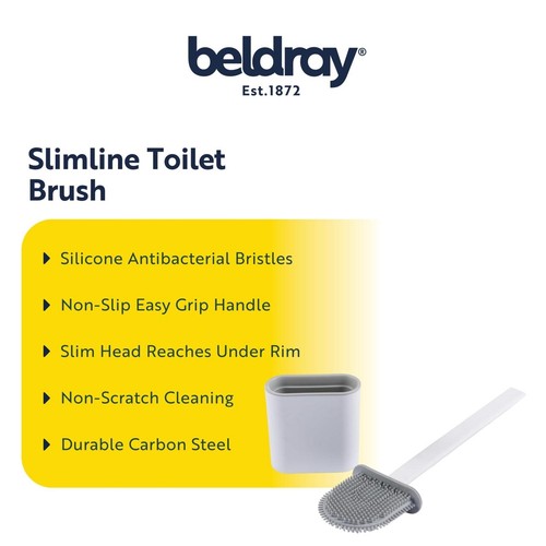 Beldray Antibac Slimline Toilet Brush White thumbnail 2