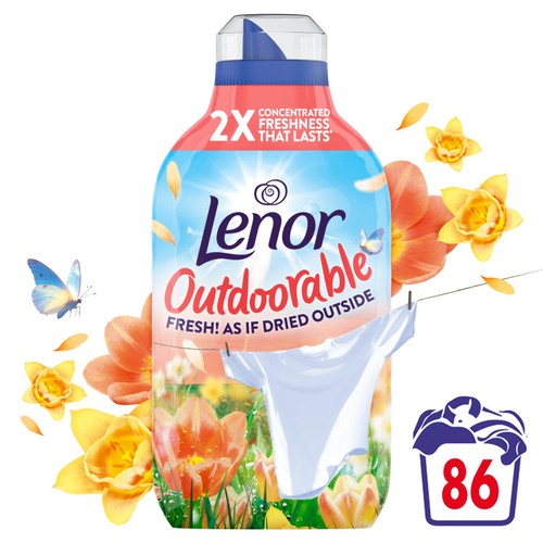 Lenor Outdoorable Fabric Conditioner First Day Of Spring 86 Washes