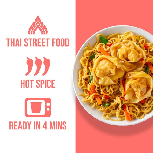 Kitchen Joy Prawn Wonton Drunken Noodles thumbnail 2