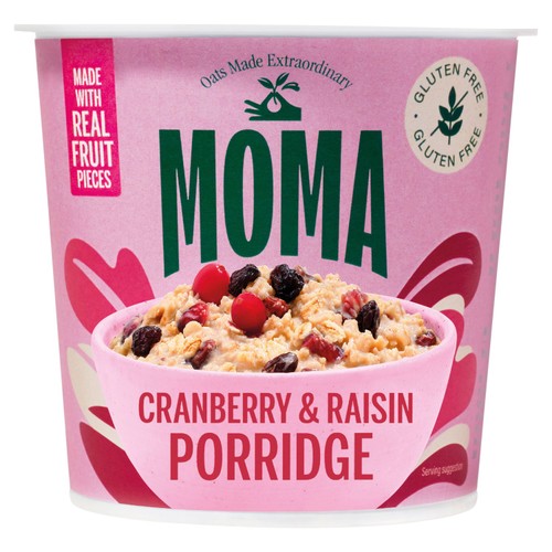 MOMA Gluten Free Cranberry & Raisin Jumbo Oat Porridge Pot