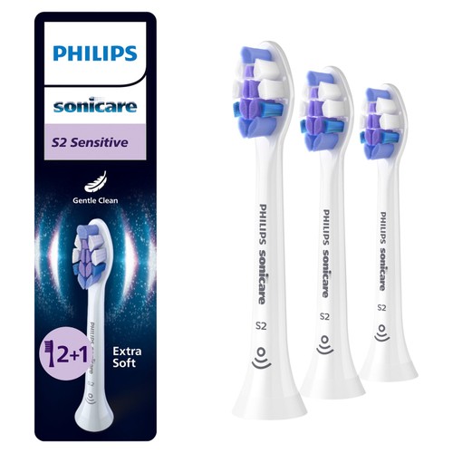 Philips Sonicare Brush Heads S2 White 2+1 Pack thumbnail 2