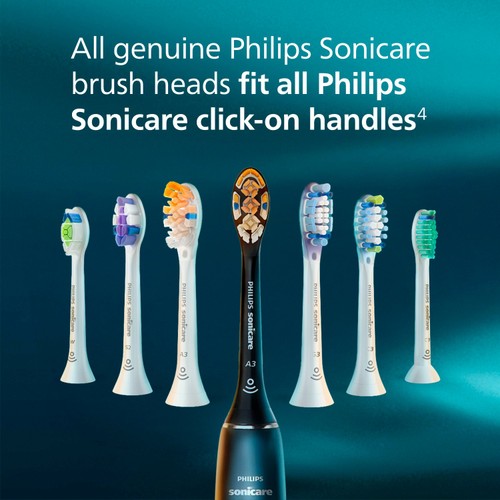 Philips Sonicare Brush Heads S2 Black 2+1 Pack thumbnail 8