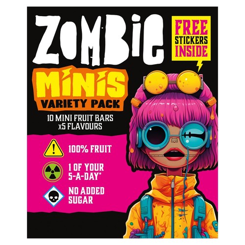 Zombie Mini Fruit Bars Variety Multipack