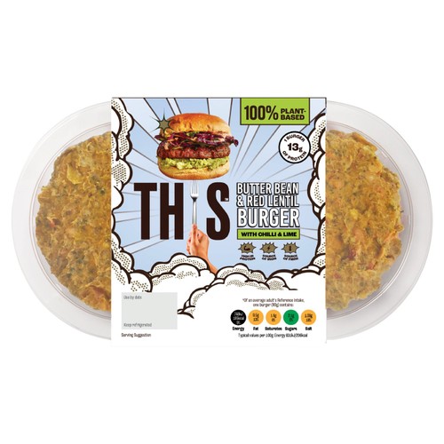 THIS Butter Bean & Red Lentil Burger