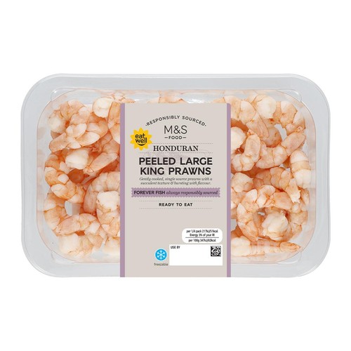 M&S Honduran Peeled Large King Prawns thumbnail 2