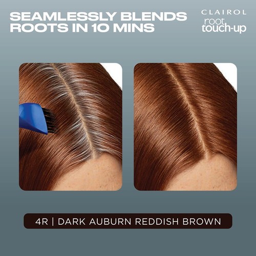 Clairol Root Touch-Up Permanent Hair Dye 4R Dark Auburn, Full Coverage thumbnail 4