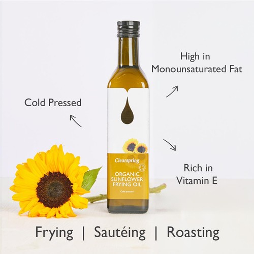 Clearspring Organic Cold Pressed Sunflower Frying Oil thumbnail 2