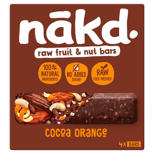 nakd. Cocoa Orange Fruit & Nut Bars Multipack thumbnail 4