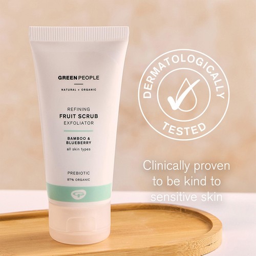 Green People Organic Fruit Exfoliating Scrub, Vegan thumbnail 3
