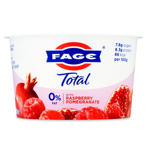Fage Total 0% Greek Strained Yoghurt Raspberry & Pomegranate Compote thumbnail 2