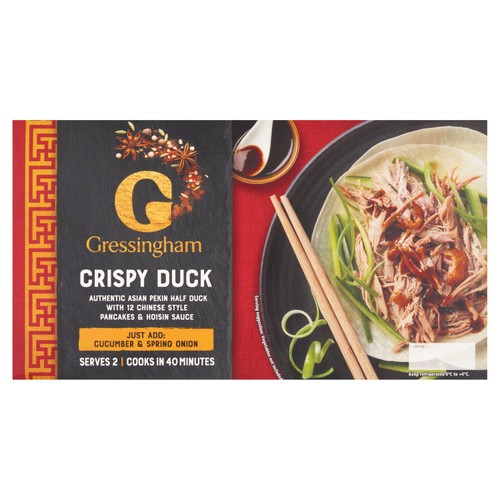 Gressingham Half Aromatic Crispy Duck & Pancakes
