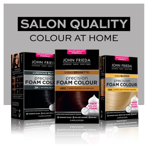 John Frieda Precision Foam Colour Hair Dye Deep Cherry Brown 3VR thumbnail 3