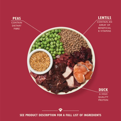 Lily's Kitchen Dog Duck Salmon & Venison Wild Woodland Walk Adult Dry Food thumbnail 3