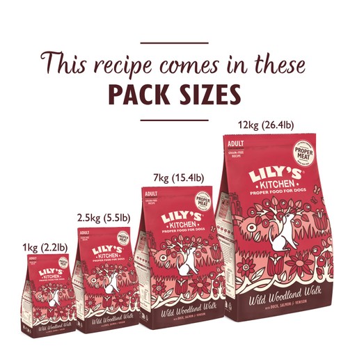 Lily's Kitchen Dog Duck Salmon & Venison Wild Woodland Walk Adult Dry Food thumbnail 6