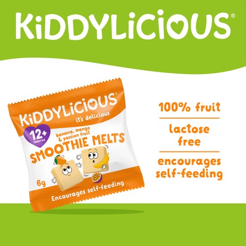 Kiddylicious Banana Mango & Passionfruit Smoothie Melts Baby Snacks thumbnail 3