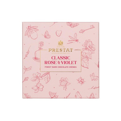 Prestat Rose & Violet Chocolate Cremes