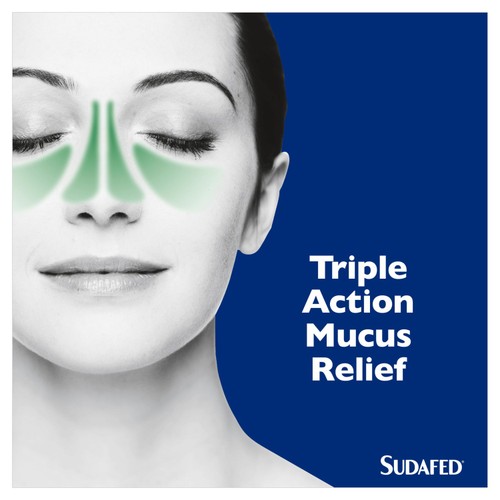 Sudafed Mucus Relief Triple Action Cold & Flu Tablets thumbnail 7