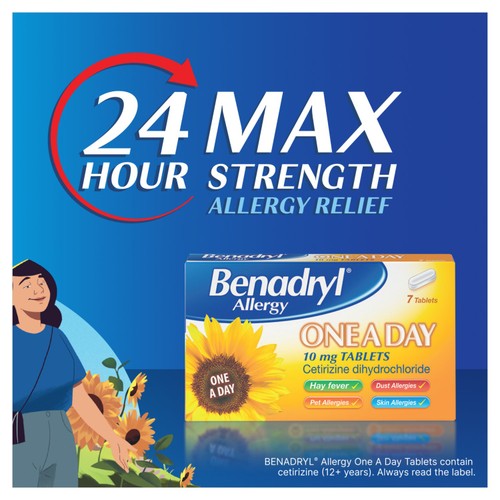 Benadryl One A Day Allergy Tablets thumbnail 2