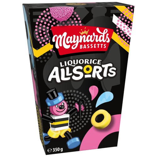 Maynards Bassetts Liquorice Allsorts Sweets Carton thumbnail 2