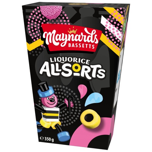 Maynards Bassetts Liquorice Allsorts Sweets Carton thumbnail 3