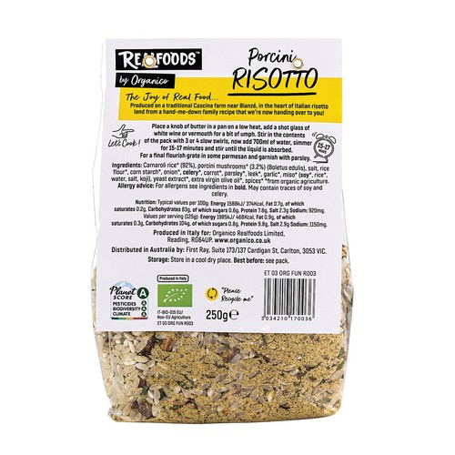 Realfoods Organic Porcini Risotto thumbnail 2