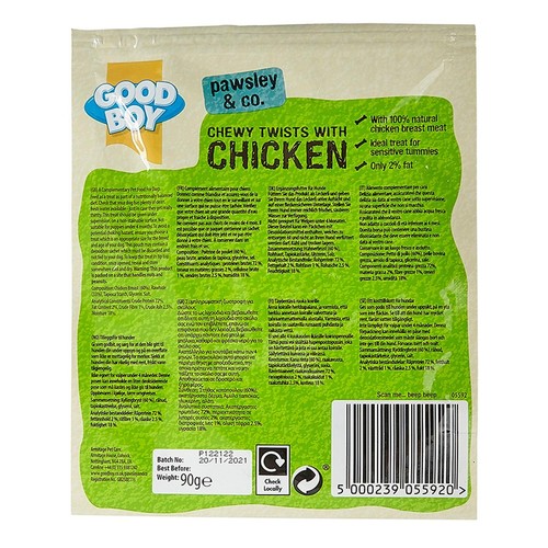 Good Boy Chewy Twists with Chicken Dog Treats thumbnail 2