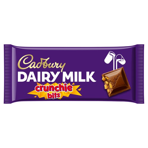 Cadbury Dairy Milk Crunchie Chocolate Bar thumbnail 2