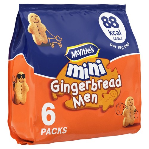 McVitie's Mini Gingerbread Men Biscuits Multipack thumbnail 2
