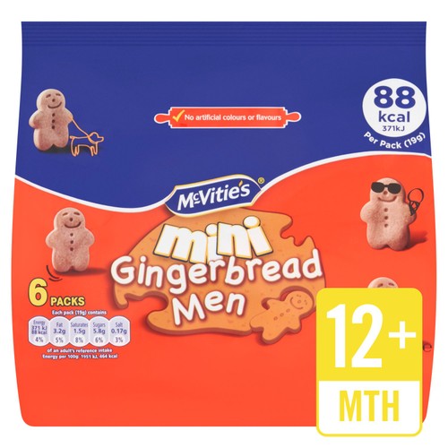 McVitie's Mini Gingerbread Men Biscuits Multipack thumbnail 3