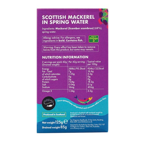 Fish 4 Ever Mackerel in Spring Water thumbnail 2