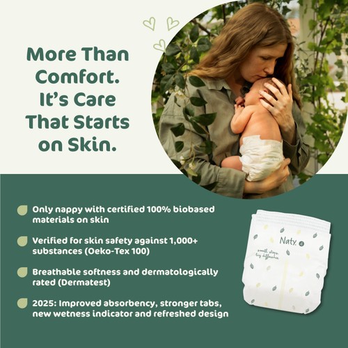 Naty BioEmbrace Big Pack Nappies Size 4 (7-18kg) thumbnail 7