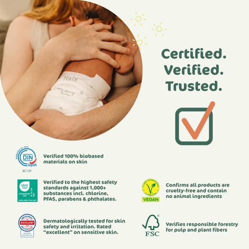 Naty BioEmbrace Big Pack Nappies Size 5 (11-25kg) thumbnail 4