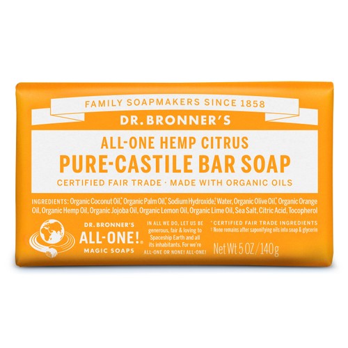 Dr. Bronner's Citrus Organic Multi-Purpose Soap Bar