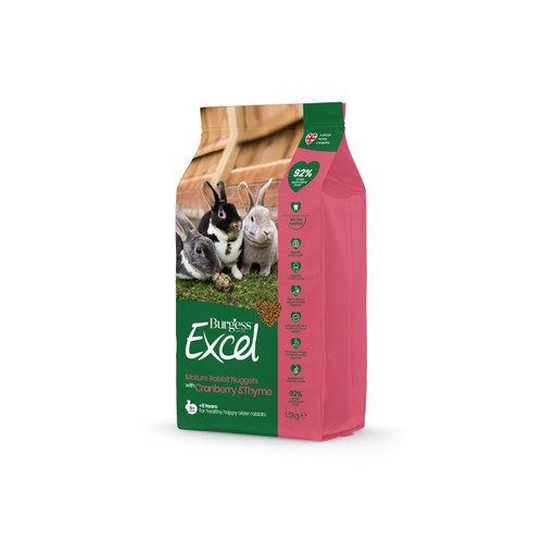 Burgess Excel Mature Rabbit Food with Cranberry & Thyme thumbnail 2