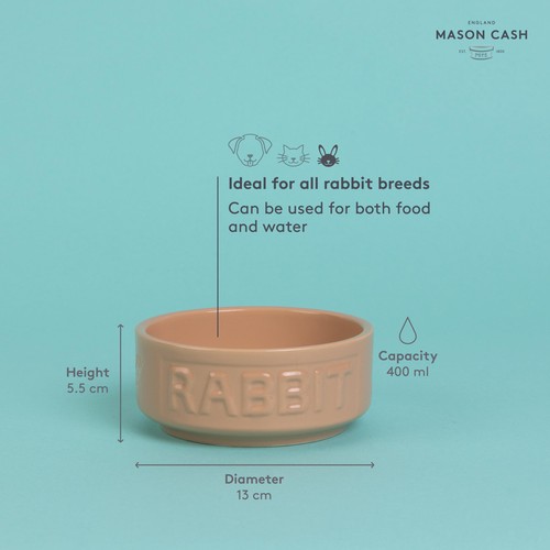 Mason Cash Lettered Rabbit Bowl, 13cm thumbnail 4