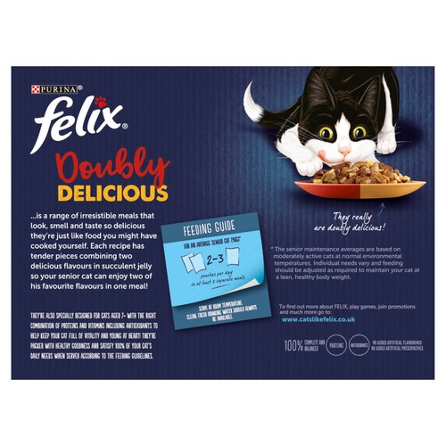 FELIX Doubly Delicious 7+ Countryside Selection in Jelly Wet Cat Food thumbnail 4