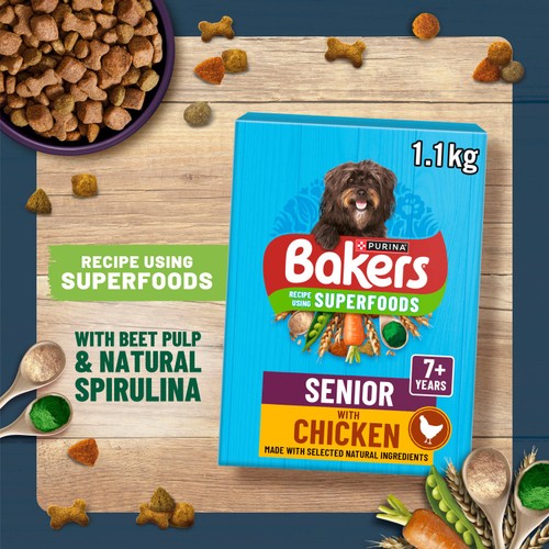 Bakers Senior Chicken with Vegetables Dry Dog Food  thumbnail 4