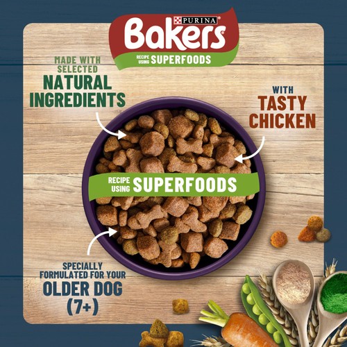 Bakers Senior Chicken with Vegetables Dry Dog Food  thumbnail 7
