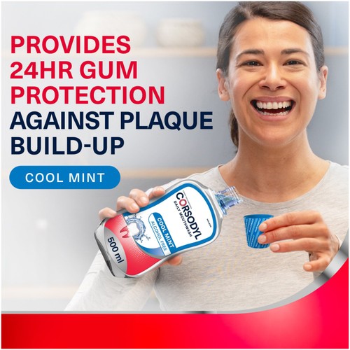 Corsodyl Gum Care Mouthwash Alcohol Free Daily Cool Mint thumbnail 6