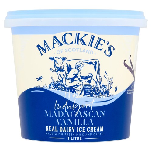 Mackie's Indulgent Vanilla Dairy Ice Cream