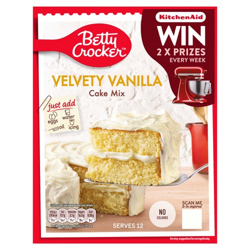 Betty Crocker Velvety Vanilla Cake Mix
