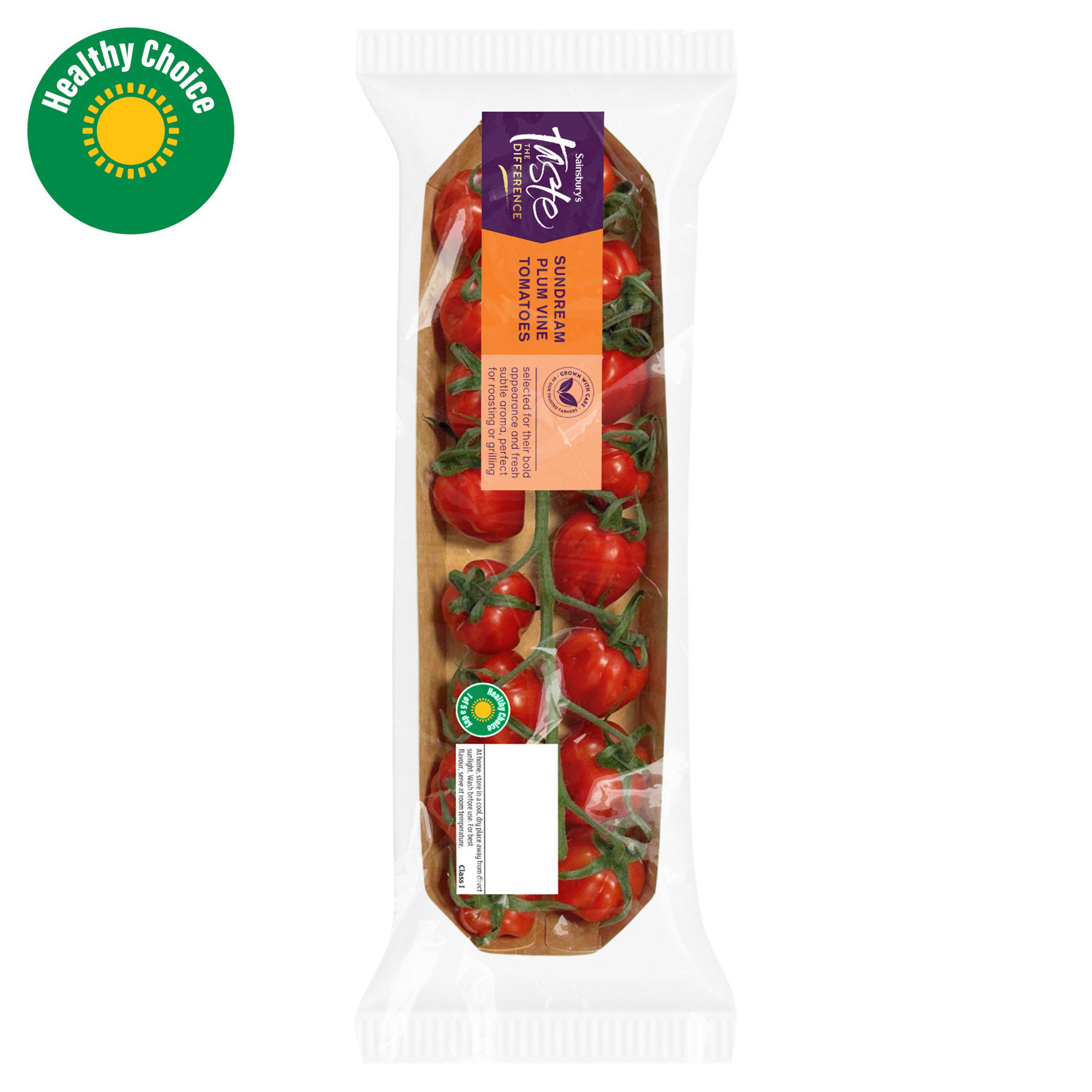 Sainsbury's Sundream Plum Vine Tomatoes, Taste the Difference 250g